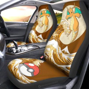 Dragonite Car Seat Covers Custom Pokemon Car Accessories