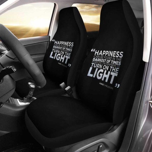 Dumbledore Happiness Turn On The Light Car Seat Covers Custom For Fan