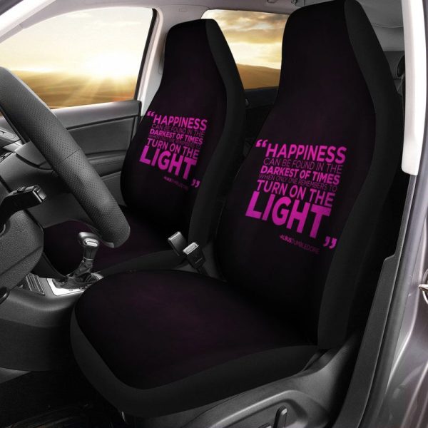 Dumbledore Saying Harry Potter Car Seat Covers Pink Letters Car Accessories