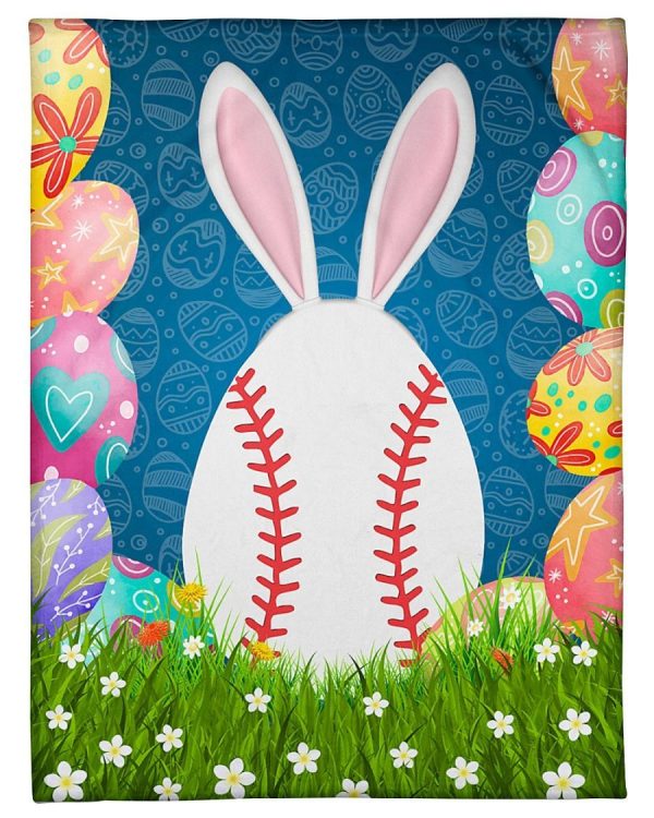 Easter Baseball Egg DZ Blanket