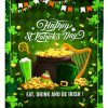 Eat Drink Be Irish Happy St Patrick Blanket