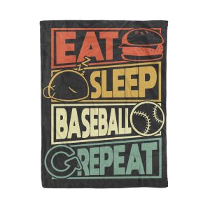 Eat Sleep Baseball Repeat  Great Gift For Dad Blanket