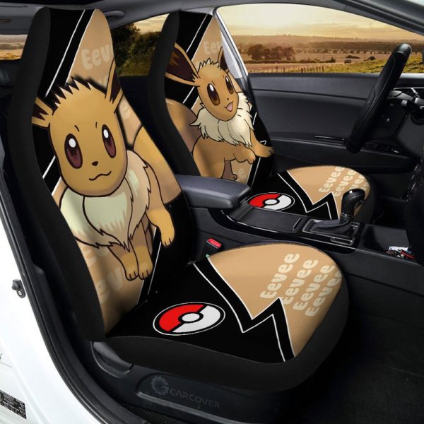 Eevee Car Seat Covers Custom Anime Car Accessories