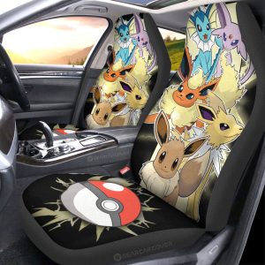 Eevee Car Seat Covers Custom Car Accessories For Fans