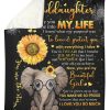 Elephant Lovely Message From Gramgram Gifts For Granddaughters Blanket