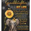 Elephant Lovely Message From Gramma Gifts For Granddaughters Blanket