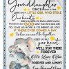 Elephant Lovely Message From Papa And Nana Gifts For Granddaughters Blanket