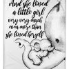 Elephant Mom – A Little Girl Cute Blanket