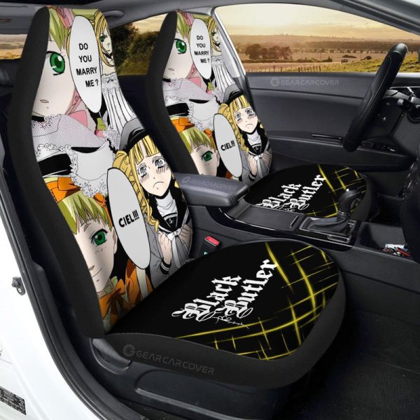 Elizabeth Ethel Cordelia Midford Car Seat Covers Custom Black Butler Car Accessories