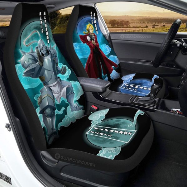 Elric Alphonse And Elric Edward Car Seat Covers Custom Car Interior Accessories