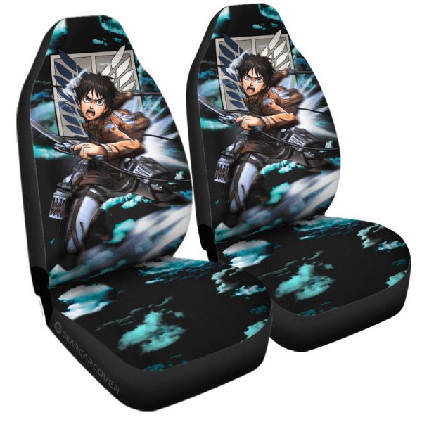 Eren Yeager Car Seat Covers Custom Attack On Titan Anime Car Accessories