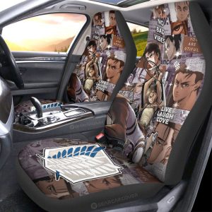 Eren Yeager Car Seat Covers Custom Car Interior Accessories