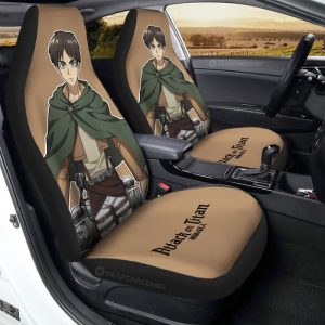 Eren Yeager Car Seat Covers Custom Main Hero Attack On Titan Anime Car Accessories