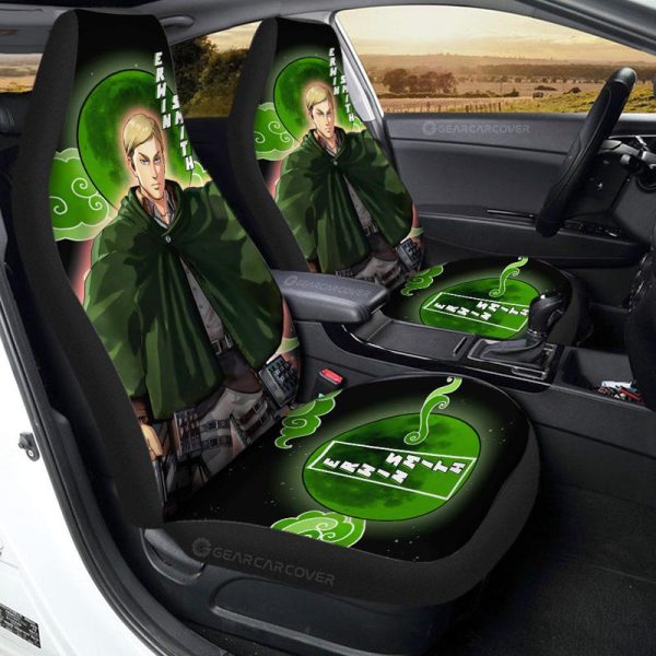 Erwin Smith Car Seat Covers Custom Attack On Titan Anime