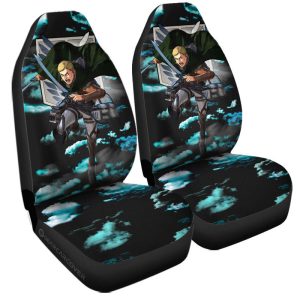 Erwin Smith Car Seat Covers Custom Attack On Titan Anime Car Accessories