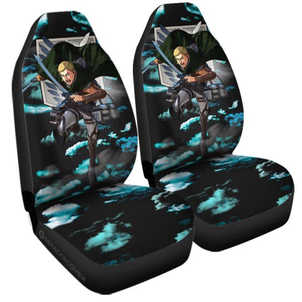 Erwin Smith Car Seat Covers Custom Attack On Titan Anime Car Accessories