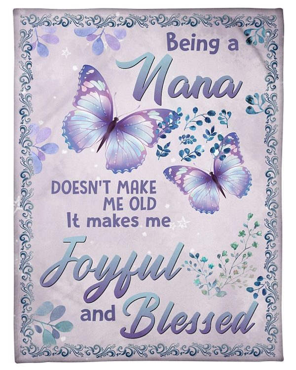 Family Being A Nana Blanket