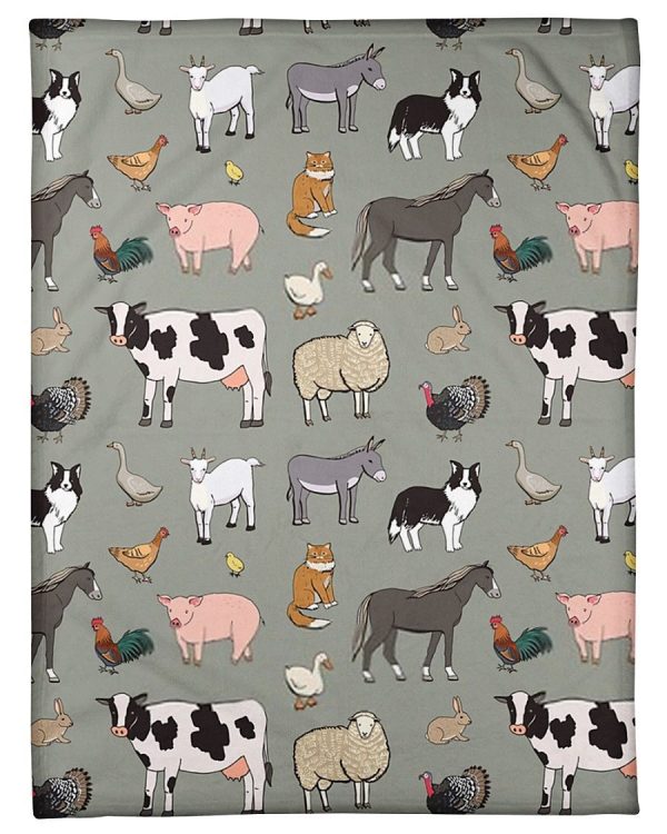 Farm Animals Blanket