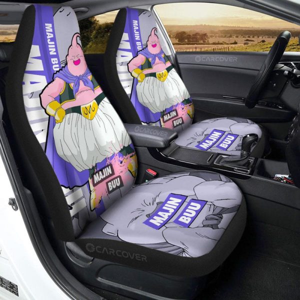 Fat Majin Buu Car Seat Covers Custom Dragon Ball Anime Car Accessories