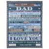 Father  – To My Dad Follow Your Dream Believe In Yourself And Remember To Be Awesome I Love You Blanket