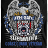 Feel Safe At Night Sleep With A Coast Guard Veteran Cozy Plush Fleece Blanket – 60×80