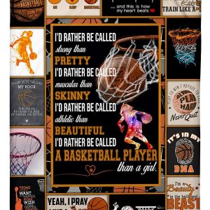 Female Basketball Player Blanket