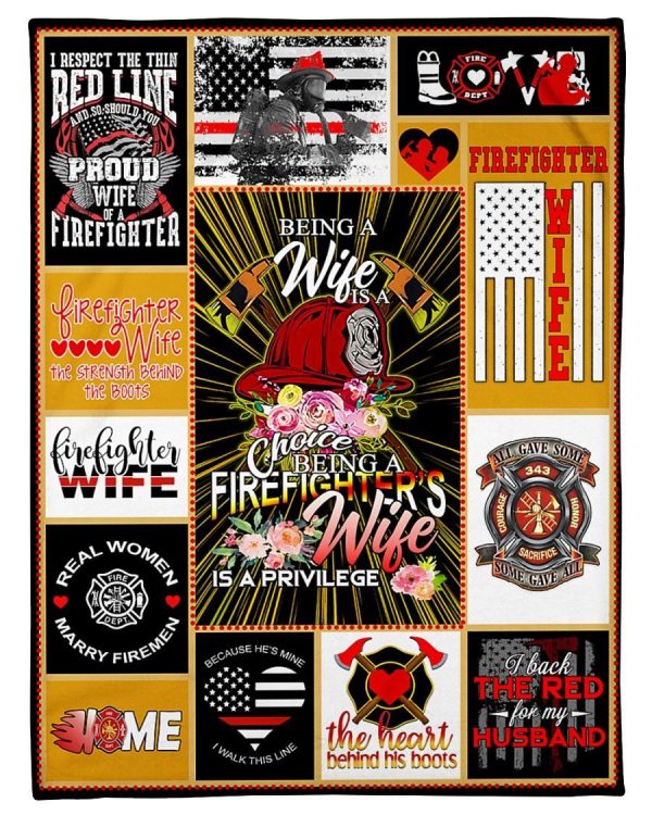 Firefighter Wife Blanket