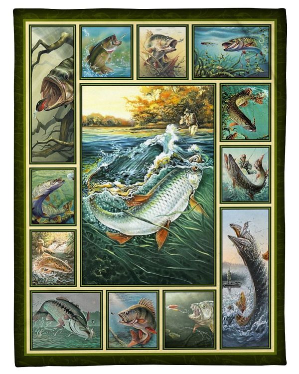 Fishing Art Blanket