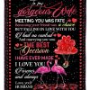 Flamingo Lovely Message From Husband Gifts For Wife Blanket