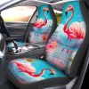 Flamingo Mixed Floral Car Seat Covers Custom Car Accessories