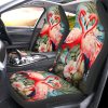 Flamingo Mixed Floral Car Seat Covers Custom Car Accessories