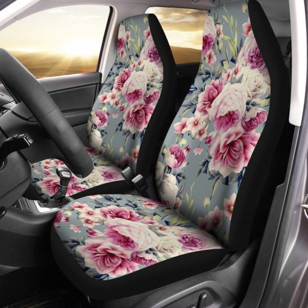 Floral Car Seat Covers Custom Flower Car Accessories