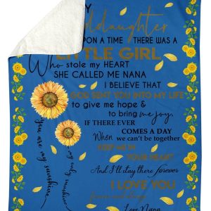 Flower Lovely Message From Nana Gifts For Granddaughters Blanket