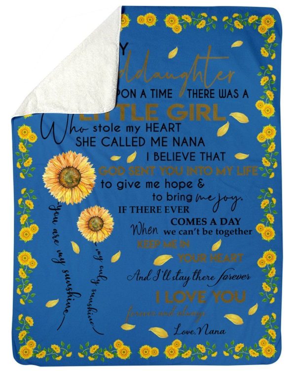 Flower Lovely Message From Nana Gifts For Granddaughters Blanket