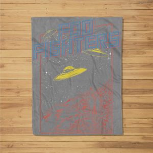 Foo Fighters Ufo Fleece Blanket