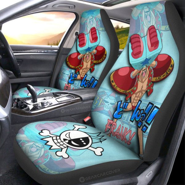 Franky Car Seat Covers Custom One Piece Anime Car Accessories