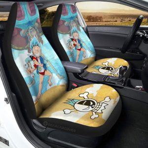 Franky Car Seat Covers Custom One Piece Map Anime Car Accessories