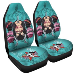 Franky Film Red Car Seat Covers Custom One Piece Anime Car Accessories