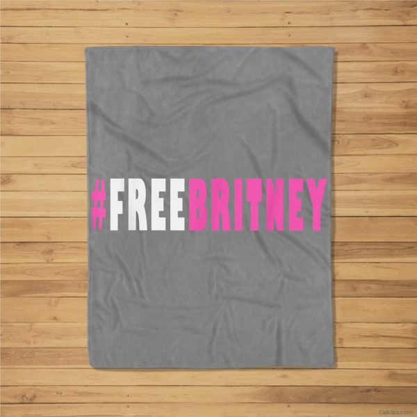 Free Britney Hashtag Movement Mens Womens Youth Kids Support Fleece Blanket