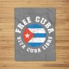 Free Cuba Viva Cuba Libre Pro-Freedom Movement Gift Fleece Blanket