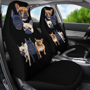 French Bulldog Car Seat Covers Custom Funny Car Accessories For Dog Lovers