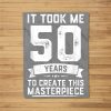 Funny 50 Years Old Joke 50Th Birthday Gag Gift Idea Fleece Blanket