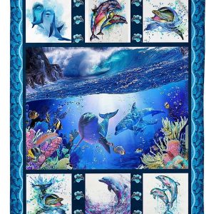 Funny Dolphin Under The Sea Blanket