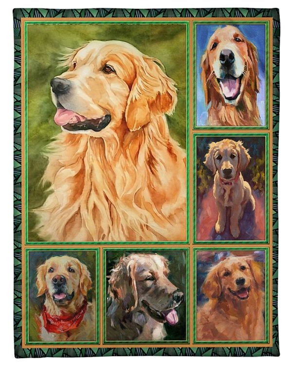 Funny Golden Retriever Blanket