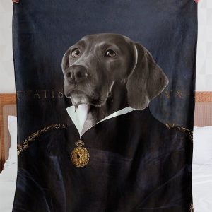 Funny  – A Funny Black Dog Customized Photo Blanket