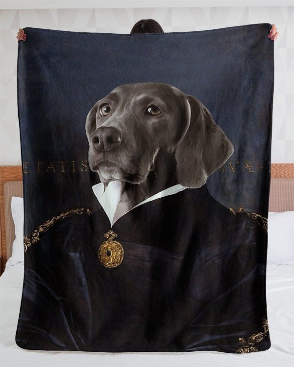 Funny  – A Funny Black Dog Customized Photo Blanket