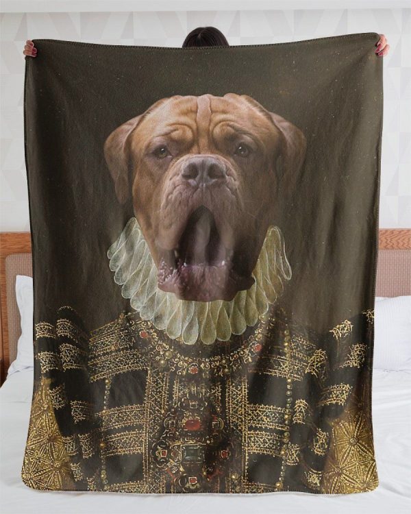 Funny  – Funny Dogs A Big Pitbull Customized Photo Blanket