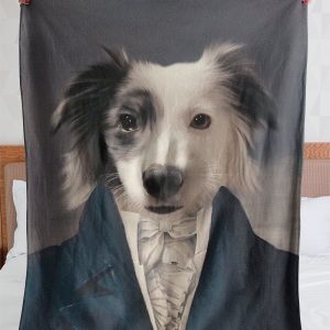 Funny  – Funny Dogs A Black Eye Customized Photo Blanket