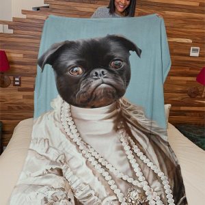 Funny  – Funny Dogs An Amusing Face Customized Photo Blanket