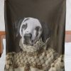 Funny  – Funny Pets A Black Spot Dog Customized Photo Blanket